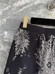 Uubags Chanel Skirt Cotton In Black, White & Gold - 5