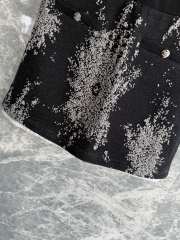 Uubags Chanel Skirt Cotton In Black, White & Gold - 4
