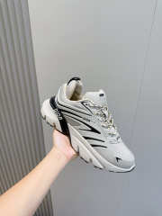 Uubags Dior B44 Blade Sneaker Light Grey Technical Mesh and Black Technical Fabric - 6