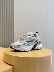 Uubags Dior B44 Blade Sneaker Light Grey Technical Mesh and Black Technical Fabric - 3