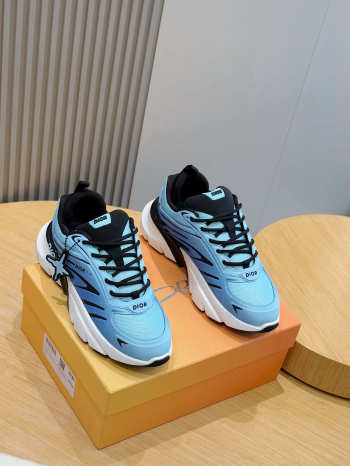 Uubags Dior And Lewis Hamilton B44 Blade Sneaker Gradient Blue Technical Mesh