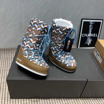 Uubags Moon Boot Icon Brown/Elephant Gray Shoes 4cm