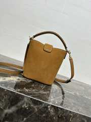 Uubags Celine Small Louise Bag in Suede Calfskin Tan 13.5x16x10cm - 2