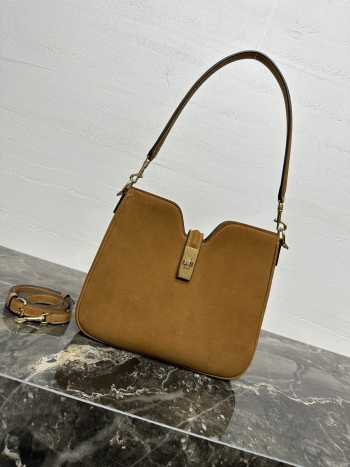 Uubags Celine Small Camille 16 Soft Bag In Nubuck Calfskin 24.5x21.5x5cm