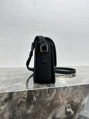 Uubags Celine Teen Triomphe Bag In Nubuck Calfskin Black 18.5x13.5x7cm - 2