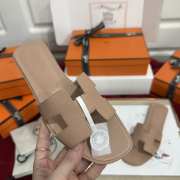 Uubags Hermes Oran sandal in epsom calfskin beige perlino - 4