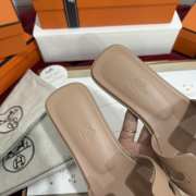 Uubags Hermes Oran sandal in epsom calfskin beige perlino - 3