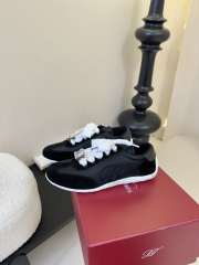 Uubags Roger Vivier Viv Low-Top Canvas and Suede Sneakers In Black 3cm - 3