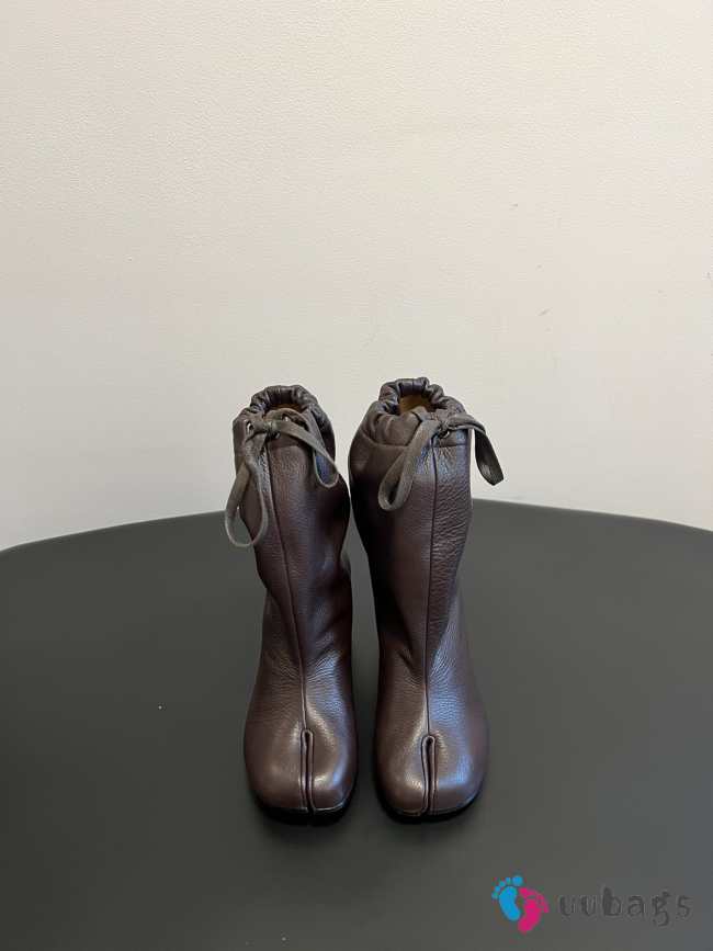 Uubags Maison Margiela Tabi Balloon 8cm Ankle Boots In Dark Brown - 1