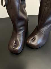 Uubags Maison Margiela Tabi Balloon 8cm Ankle Boots In Dark Brown - 5