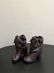 Uubags Maison Margiela Tabi Balloon 8cm Ankle Boots In Dark Brown - 4