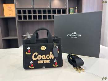 Uubags Disney x Coach Cargo 20 tote bag with Mickey Mouse brass/black multi 20x15x11cm
