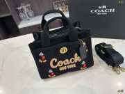 Uubags Disney x Coach Cargo 20 tote bag with Mickey Mouse brass/black multi 20x15x11cm - 3