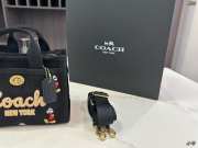 Uubags Disney x Coach Cargo 20 tote bag with Mickey Mouse brass/black multi 20x15x11cm - 5