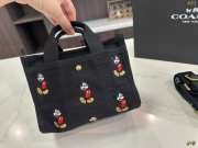 Uubags Disney x Coach Cargo 20 tote bag with Mickey Mouse brass/black multi 20x15x11cm - 6