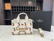 Uubags Disney x Coach Cargo 20 tote bag with Mickey Mouse brass/ivory multi 20x15x11cm - 1
