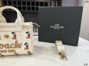 Uubags Disney x Coach Cargo 20 tote bag with Mickey Mouse brass/ivory multi 20x15x11cm - 5