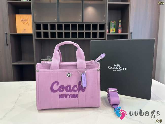 Uubags Coach Cargo Tote Bag 26 In Purple 26x19x15cm - 1