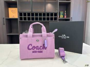 Uubags Coach Cargo Tote Bag 26 In Purple 26x19x15cm