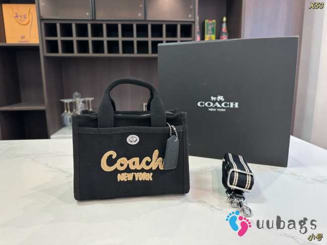 Uubags Coach Cargo Tote Bag 26 In Black 26x19x15cm - 1