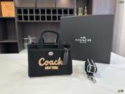 Uubags Coach Cargo Tote Bag 26 In Black 26x19x15cm - 1