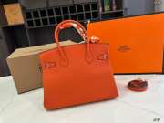 Uubags Hermes Birkin Bag Orange Togo Leather Gold Hardware  - 4