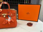 Uubags Hermes Birkin Bag Orange Togo Leather Gold Hardware  - 6