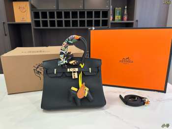 Uubags Hermes Birkin Bag Black Togo Leather Gold Hardware