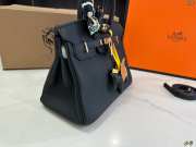 Uubags Hermes Birkin Bag Black Togo Leather Gold Hardware - 4