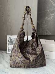 Uubags YSL Amalia in silk twill navy multicolor 38x46x2/5cm - 6