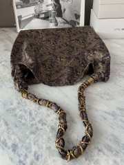 Uubags YSL Amalia in silk twill navy multicolor 38x46x2/5cm - 4