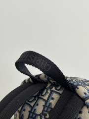 Uubags Dior Travel Backpack Blue Dior Oblique Jacquard 21.5x13x31.5cm - 6