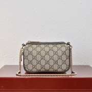 Uubags Gucci Ophidia mini bag green cotton linen lining 16x10x8cm - 1