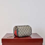 Uubags Gucci Ophidia mini bag green cotton linen lining 16x10x8cm - 5