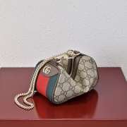 Uubags Gucci Ophidia mini bag green cotton linen lining 16x10x8cm - 3