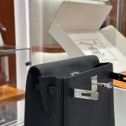 Uubags Hermes Kelly Ado PM Rucksack Backpack In Black 22cm - 6