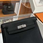 Uubags Hermes Kelly Ado PM Rucksack Backpack In Black 22cm - 5