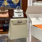 Uubags Hermes Kelly Ado PM Rucksack Backpack In Ivory White 22cm - 1