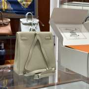 Uubags Hermes Kelly Ado PM Rucksack Backpack In Ivory White 22cm - 6
