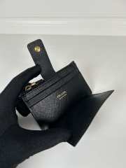 Uubags Prada Saffiano Business Card Case Black Leather 7.5x12cm - 5