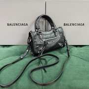 Uubags Balenciaga Le City Bag Nano in black Arena Storico lambskin, brass hardware 18x12x6cm - 5