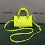 Uubags Balenciaga Le City Bag Nano in granny green Arena Storico lambskin, brass hardware 18x12x6cm - 6