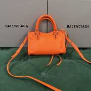 Uubags Balenciaga Le City Bag Nano in orange Arena Storico lambskin, brass hardware 18x12x6cm - 2