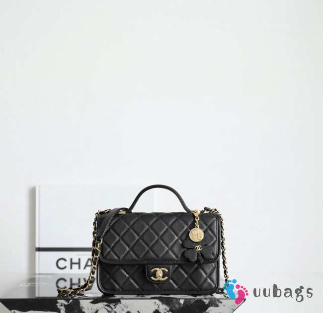 Uubags Chanel 25B Top Handle Bag In Black 16x25x8cm - 1