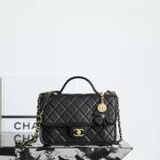 Uubags Chanel 25B Top Handle Bag In Black 16x25x8cm - 3