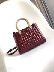 Uubags Bvlgari Serpentine Duo tote bag in burgundy 21.5x15x6cm - 1