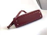 Uubags Bvlgari Serpentine Duo tote bag in burgundy 21.5x15x6cm - 5
