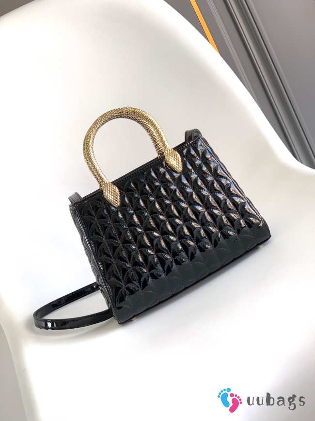 Uubags Bvlgari Serpentine Duo tote bag in black 21.5x15x6cm - 1