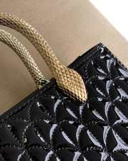 Uubags Bvlgari Serpentine Duo tote bag in black 21.5x15x6cm - 3