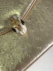 Uubags Bvlgari Serpenti Forever medium top handle bag in light gold 18.5x16x10.5cm - 3